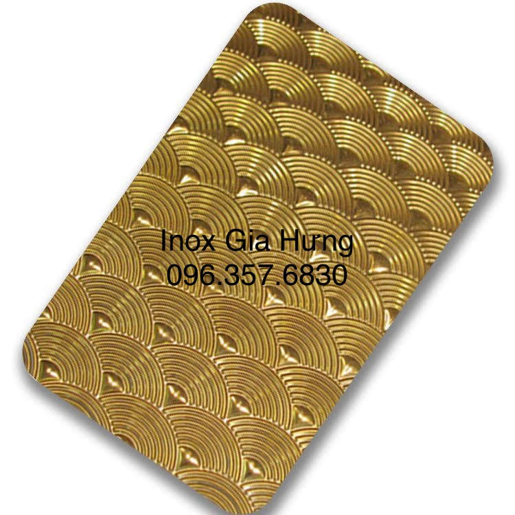 Tấm Inox Hoa Văn Vàng - 05